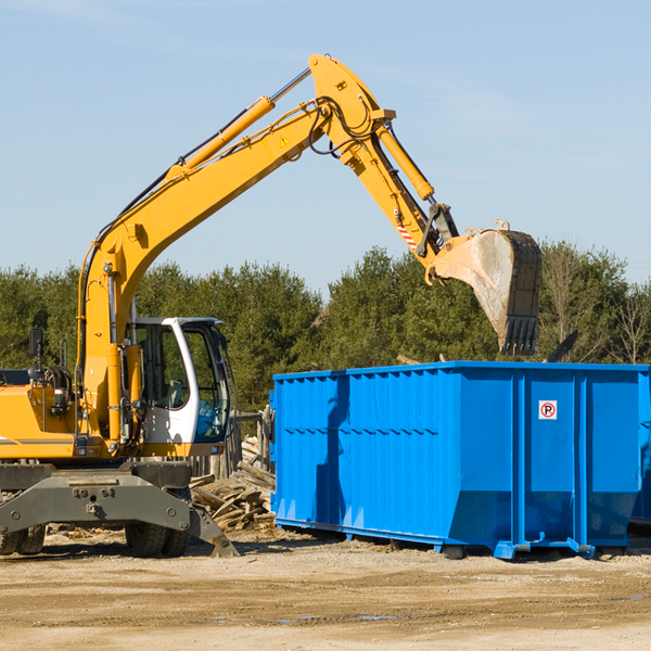 how does a residential dumpster rental service work in Eva